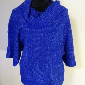 Sweater Notations blue with Metallic highlights